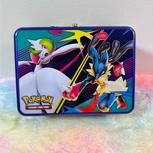 Pokémon Trading Card Game Metal Tin - Gardevoir & Lucario Artwork